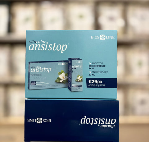 Kit Ansistop Spray 20 ml + 60 Compresse Bios Line