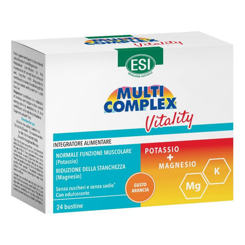 Multicomplex Vitality Potassio + Magnesio 24 bustine gusto arancio - Esi