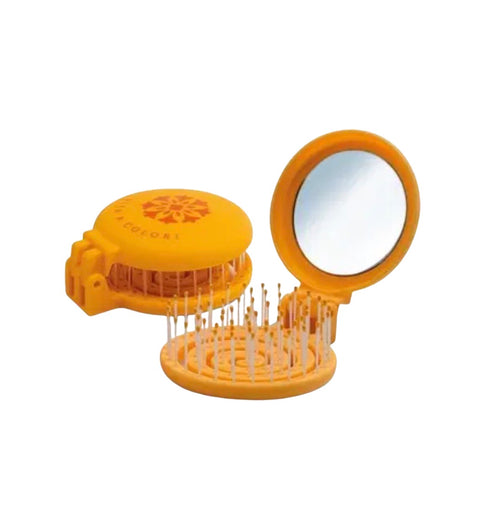 MACABRUSH ARANCIONE - Mini spazzola pieghevole con specchietto - Colors