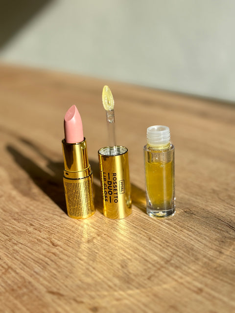 Hyal Duo - Rossetto + Lip Gloss Voluminizzante Nude Soft - Wonder Company