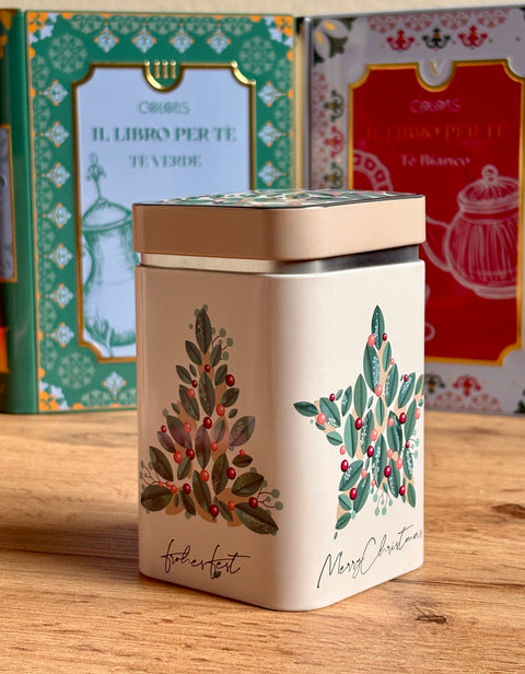 MERRY WISHES BIANCO PANNA Cofanetto regalo in Latta con Infuso da 40 gr - Meridiani