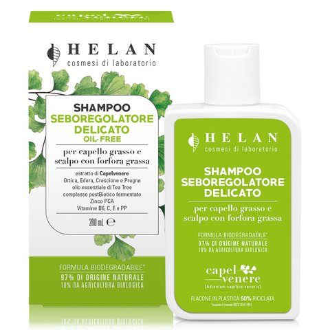 CAPELVENERE Shampoo Seboregolatore Delicato 200 ml Helan