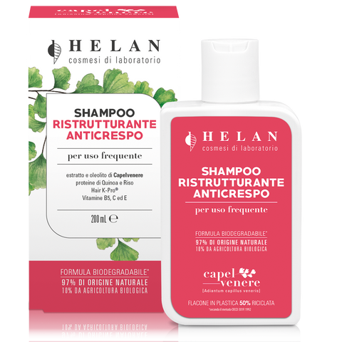 CAPELVENERE Shampoo Ristrutturante Anticrespo 200 ml Helan