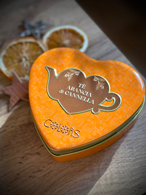 Cuori per Tè – Cuore con Tè Arancia e Cannella - Colors - Maioliche