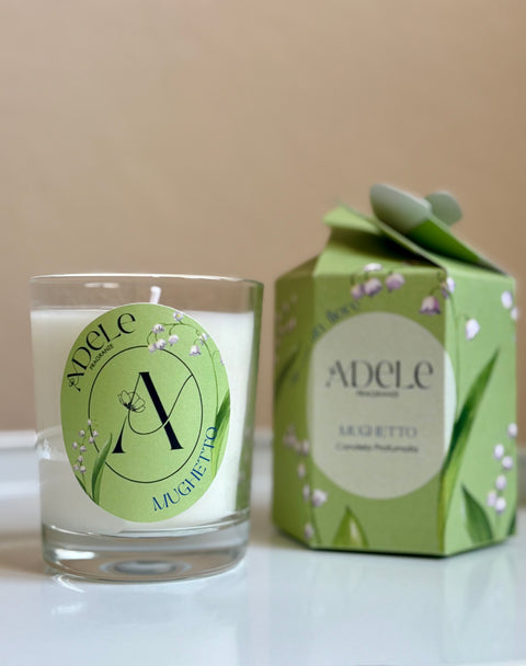 Dillo con un fiore - Candela Mughetto 170 gr - Adele Fragranze