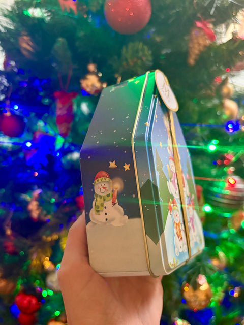 NOTTE DI NATALE Cofanetto regalo in Latta con preparati per Cioccolata e Dessert - Meridiani