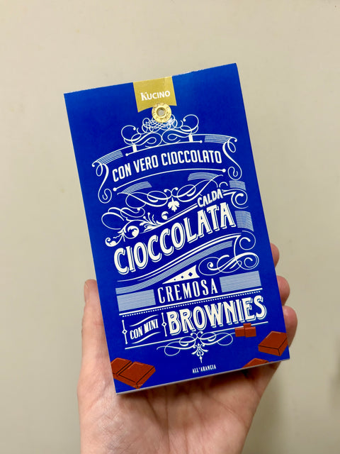 CIOCCOLATA CALDA FONDENTE ALL'ARANCIO CON MINI BROWNIES per 2 - KUCINO