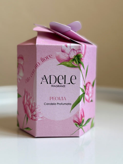 Dillo con un fiore - Candela Peonia 170 gr - Adele Fragranze