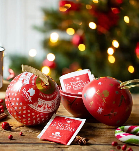 Palla di Natale in metallo con 10 filtri Valverbe