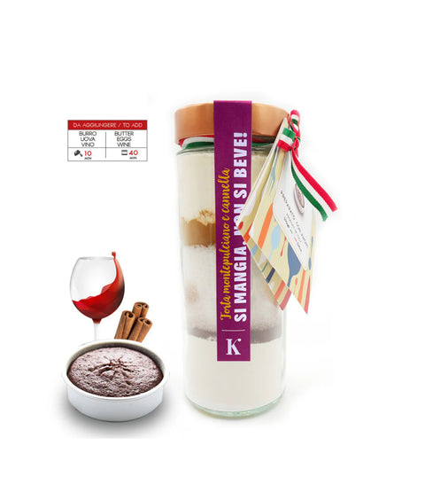 SI MANGIA MA NON SI BEVE preparato per TORTA MONTEPULCIANO E CANNELLA - KUCINO