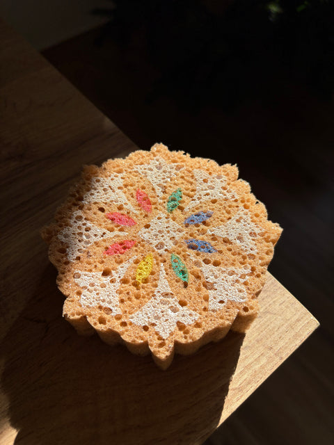 Spugna da bagno morbida Fiocco di Neve - Colors Maioliche