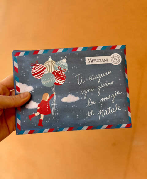 Busta dedicata con Infuso Magia di Natale 40 gr Meridiani