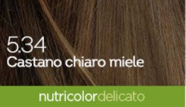 Nutricolor Delicato Tinta 5.34 Castano Chiaro Miele BioKap®