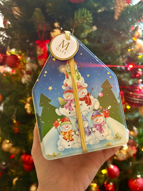 NOTTE DI NATALE Cofanetto regalo in Latta con preparati per Cioccolata e Dessert - Meridiani