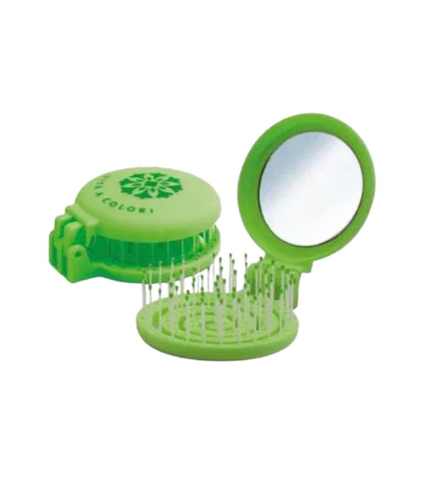 MACABRUSH VERDE - Mini spazzola pieghevole con specchietto - Colors