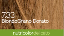 Nutricolor Delicato Tinta 7.33 Biondo Grano Dorato BioKap®