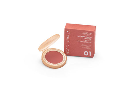 Velvet Touch Blush Compatto 01 Nude Rosato Purobio