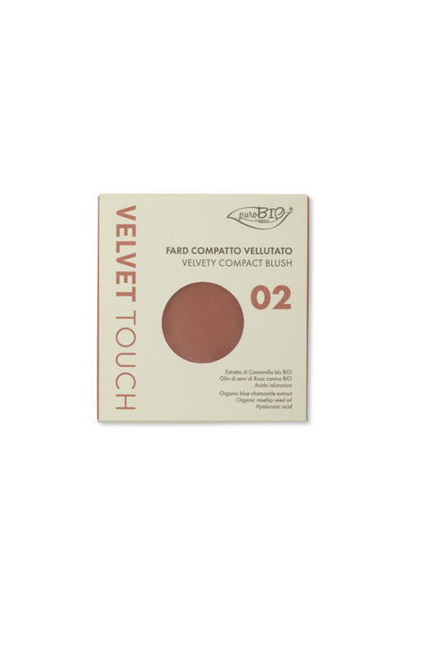 Velvet Touch Ricarica Blush Compatto 02 Nude Pescato (Refill) Purobio