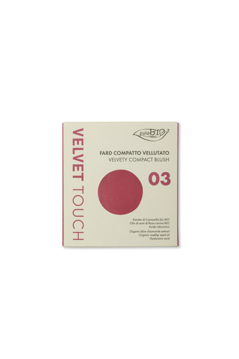 Velvet Touch Ricarica Blush Compatto 03 Fragola (Refill) Purobio