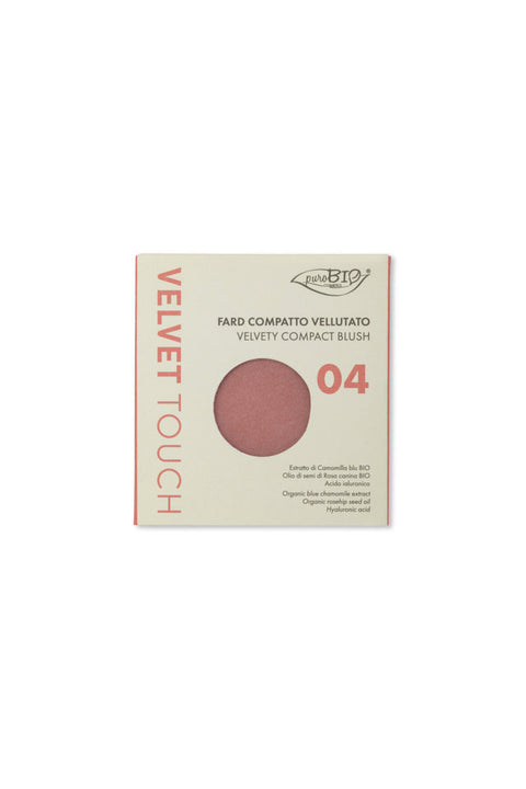 Velvet Touch Ricarica Blush Compatto 04 Corallo (Refill) Purobio