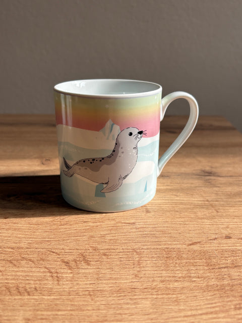 Tazza FOCA CURIOSA in porcellana 300 ml - Viropa