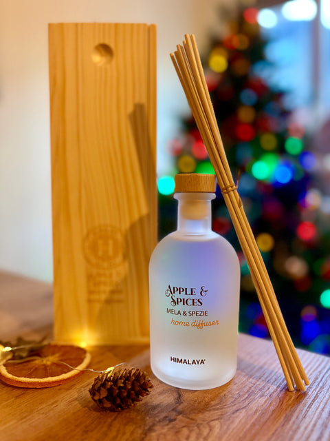 Diffusore MELA & SPEZIE 250 ml  in box di legno - Himalaya