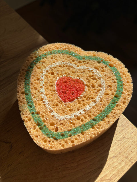 Spugna da bagno morbida Cuore - Colors Maioliche