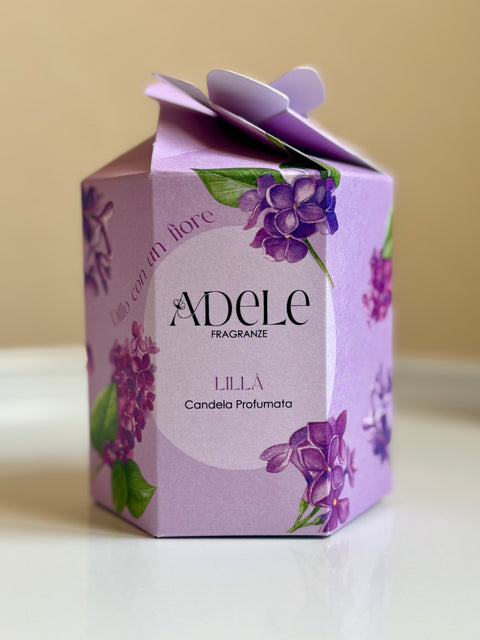 Dillo con un fiore - Candela Lillà 170 gr - Adele Fragranze
