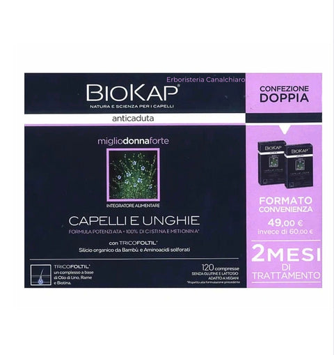 CONFEZIONE CONVENIENZA Miglio Donna Capelli e Unghie 120 compresse BioKap®