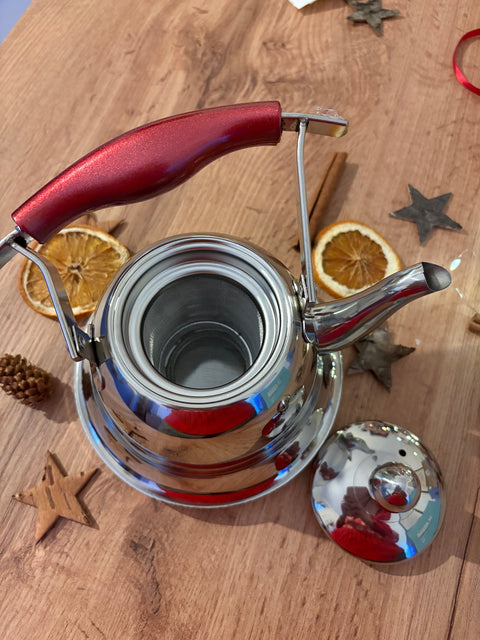 Teiera e Tisaniera La Rossa in acciaio con filtro 1 L - Himalaya