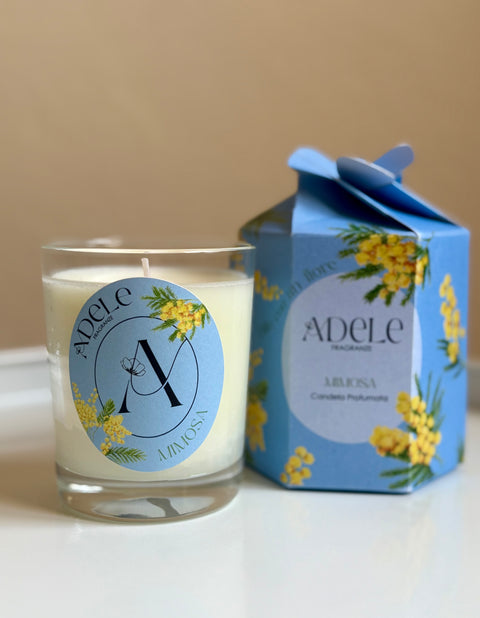 Dillo con un fiore - Candela Mimosa 170 gr - Adele Fragranze