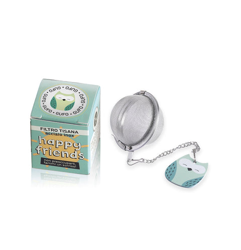 Infusore per Tè e Tisane sfuse in acciaio Inox Gufetto