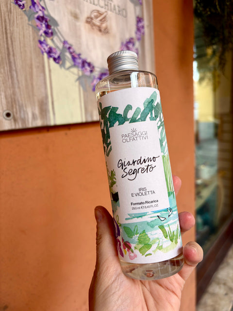 Ricarica Profumatore per Ambiente Giardino Segreto 250 ml - Paesaggi Olfattivi PuroBio