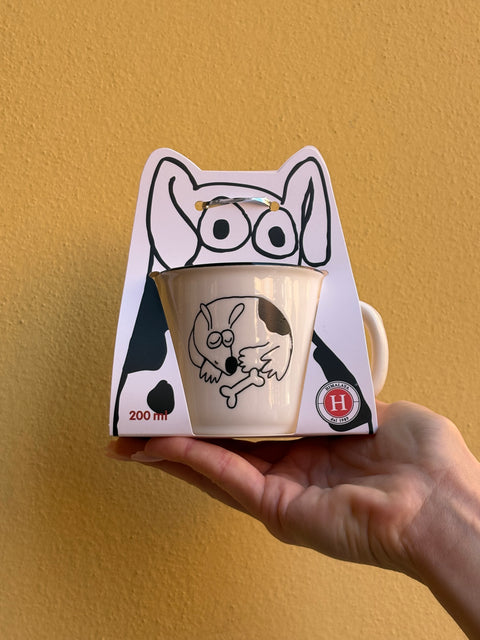 Tazza in Ceramica Family Dogs cagnolino con osso 220 ml Himalaya