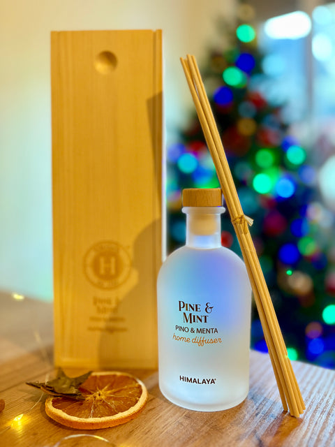 Diffusore PINO & MENTA 250 ml  in box di legno - Himalaya