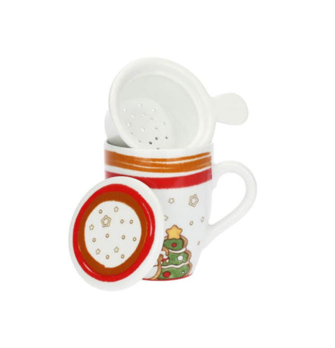 TISANIERA NATALE PUPAZZO DI NEVE  300 ml THUN