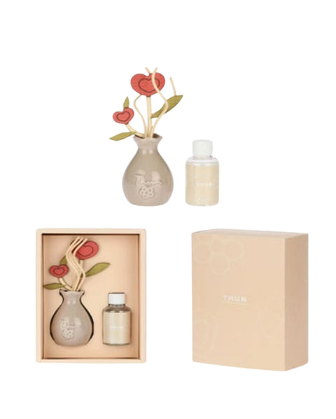 DIFFUSORE CON BACCHETTE CUORE E PROFUMAZIONE 50 ml THUN