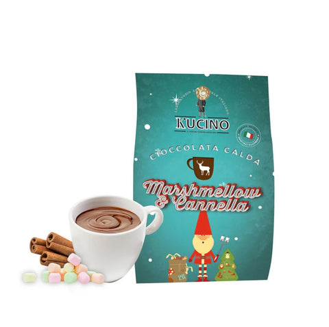 CIOCCOLATA CALDA NATALIZIA ALLA CANNELLA E MINI MARSHMALLOW per 2- KUCINO