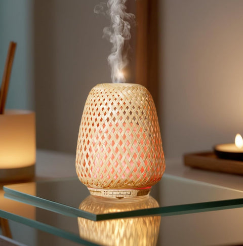 Diffusore a Ultrasuoni in bambù intrecciato OLAKI