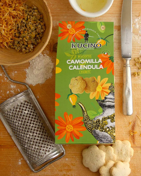 I FIORITI - BISCOTTI ALLA CAMOMILLA E CALENDULA 150 gr - KUCINO