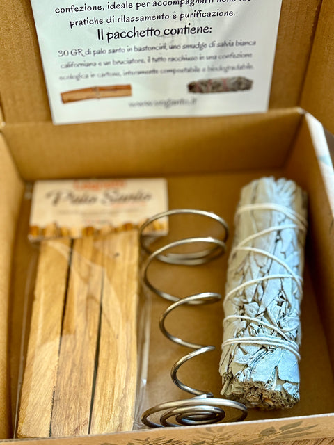 RITUAL BOX: Cofanetto Regalo con Palo Santo e Salvia Bianca