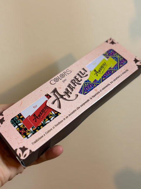 Cofanetto Liquirizia Colors for Amarelli: SPEZZATINA 40 gr + BIANCONERI 40 gr