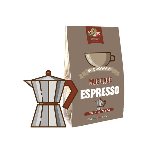 TORTA IN TAZZA ESPRESSO con Caffè e gocce di Cioccolato 100 gr- KUCINO