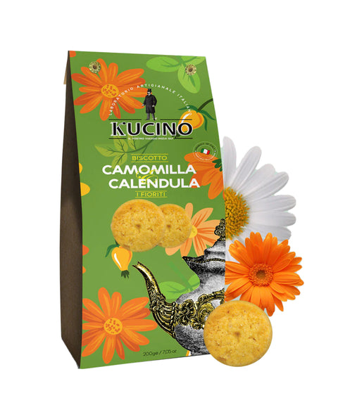 I FIORITI - BISCOTTI ALLA CAMOMILLA E CALENDULA 150 gr - KUCINO