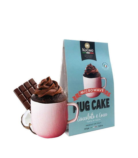 TORTA IN TAZZA CIOCCOLATO E COCCO con Cocco e Cioccolato fondente 100 gr- KUCINO