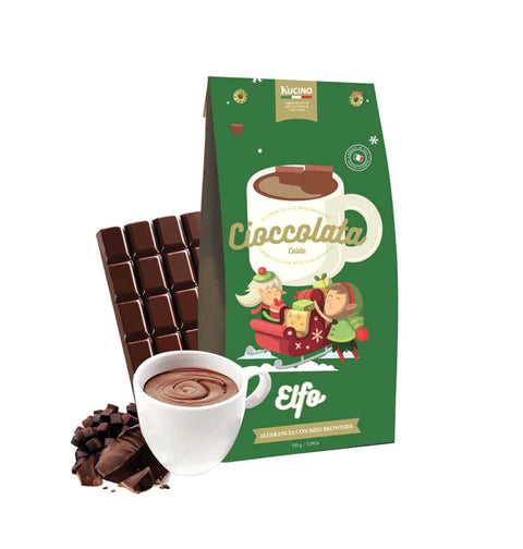 CIOCCOLATA CALDA ELFO ALL'ARANCIO CON MINI BROWNIES 125 gr - KUCINO