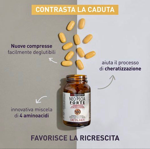 Neo Pecia Forte Biokeratin Formula potenziata 60 compresse Dietalinea