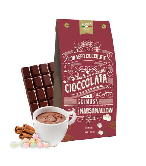 CIOCCOLATA CALDA ALLA CANNELLA E MINI MARSHMALLOW 125 gr - KUCINO
