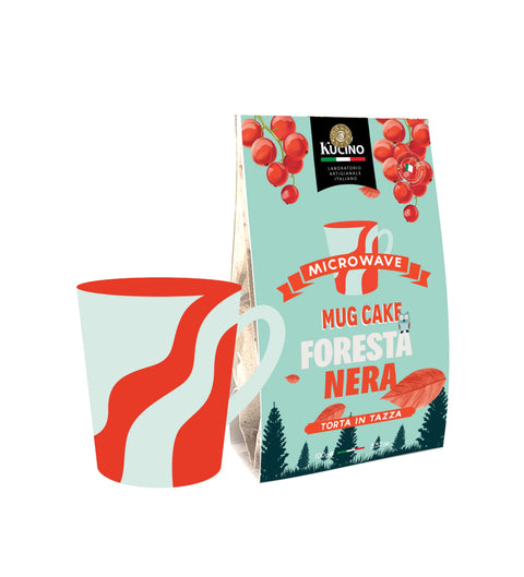 TORTA IN TAZZA FORESTA NERA con mirtilli rossi 100 gr- KUCINO