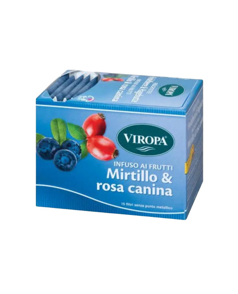 Infuso Mirtillo & Rosa canina 15 filtri Viropa